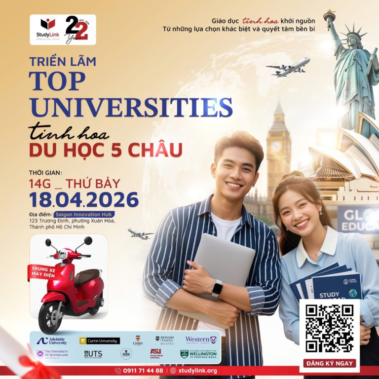 Triển lãm top universities 2026 – tinh hoa du học 5 châu